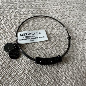 Alex and Ani Black Beaded Bracelet